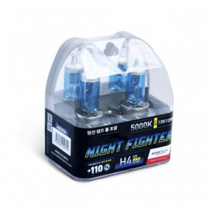 Автолампы H4 12V 60/55W (135/125W) 5000K NIGHT FIGHTER (2 шт) AB5004 AVANTECH Автолампы H4 12V 60/55W (135/125W) 5000K NIGHT FIGHTER (2 шт) AB5004 AVANTECH