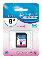 Карта памяти SDHC  8 Gb class 10 SmartBuy