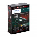 Светодиодные лампы MTF Light, серия MaxBeam Mini, H1, 12V, 45W, 4500lm, 6000K, кулер, комплект.