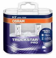 Автолампа  H7 24V 70W (PX26D) TSP( +100%) вибростойкая (DuoBox) 64215TSP-HCB OSRAM