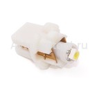 Светодиод 12V T5 (1SMD) 1,2-б/ц с патроном BLUE BAX 8.7D Маяк
