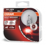 Автолампа  H1 12V 55W (P14.5s) Night Breaker Silver +100% (DuoBox) 64150NBS_HCB  OSRAM