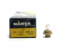 Автолампа 12V BAX1.8W (BX8.4d) 17060 CP NARVA