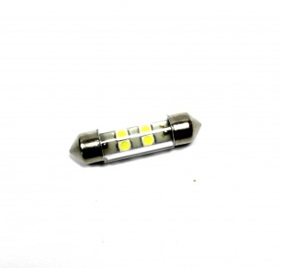 Светодиод 12V T11x36/38mm S8.5 (4SMD) GREEN (салон, номерн. знак) Маяк Светодиод 12V T11x36/38mm S8.5 (4SMD) GREEN (салон, номерн. знак) Маяк