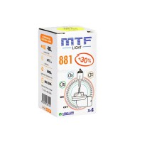 Автолампа  H27/2 12V 881 27w  Standard+30% MTF