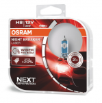 Автолампа  H8 12V 35W  (PGJ19-1) Night Breaker Laser +150% (DuoBox) 64212NL_HCB OSRAM