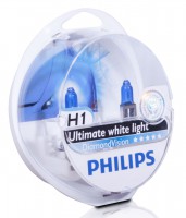 Автолампа H1 12V 55W (P14.5s) Diamond Vision 5000K (2шт.) 12258DVS2  PHILIPS
