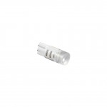Лампа светодиодная Т10 (W2,1-9,5d) белая, 3 SMD 7014 диода CL, биполярная, ЛИНЗА, (б/цокольная) 12v