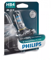 Автолампа HB4/9006 12V 55W (P22d) X-treme Vision Pro150% (блистер) 9006XVPB1 PHILIPS