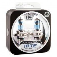 Набор ламп  H4 12V 60/55w  ARGENTUM +80% 4000K MTF