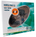 Автолампы 12V HIR2/9012 55W Intensive+130% (2шт+2шт W5W) SVS ver 2.0