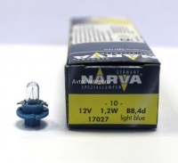 Автолампа 12V BAX1.2W (B8.4d) 17027 CP NARVA