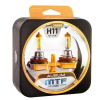 Набор ламп H11 12V 55w AURUM 3000K MTF