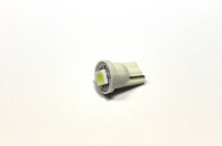 Лампа светодиодная Т10 (W2,1-9,5d) белая, 1 SMD 5050 диод, (б/цокольная) 12v
