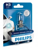 Автолампа H3 12V 5W (РK22s) Diamond Vision 5000K (блистер) 12336DVB1 PHILIPS