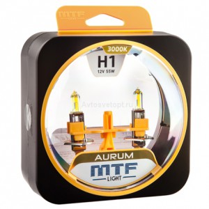 Набор ламп H1 12V 55w AURUM 3000K MTF Набор ламп H1 12V 55w AURUM 3000K MTF