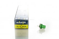 Автолампа 12V BAX10d  2W (BAX8.5d/2)  y-green 17057 NARVA